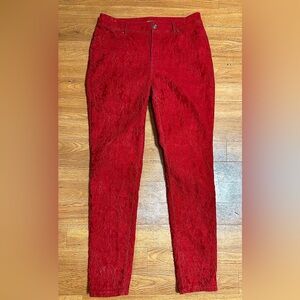 Chico's Red Women's Textured Jeans